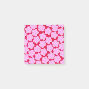 Post-it® Gras Rouge & Rose Fleur Whimsical Printemps & Été