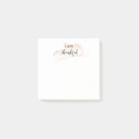 *~* Gratitude Affirmation Rose Or JE SUIS REMERCIÉ