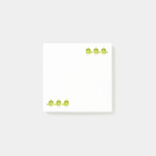 Post-it® Green Bird Cartoon