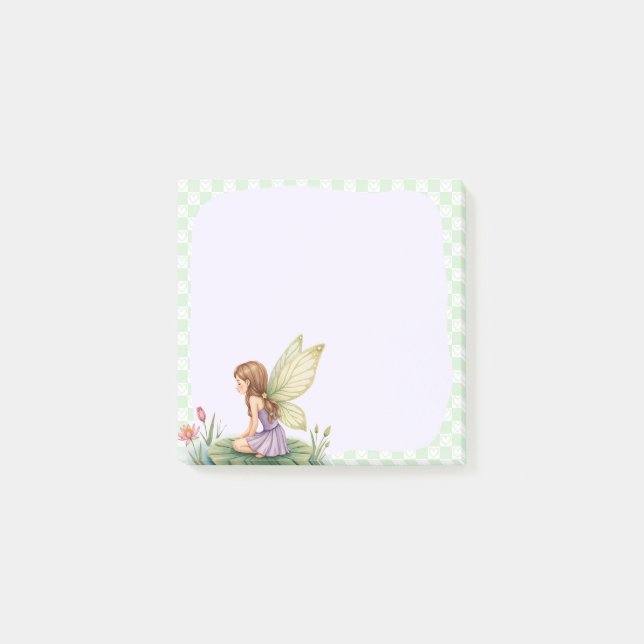 Post-it® Green Fairy Memo Pad – Enchanting Note-Taking (Devant)