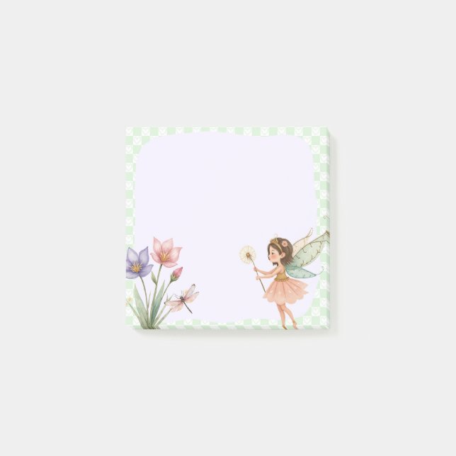 Post-it® Green Fairy Memo Pad – Enchanting Note-Taking (Devant)