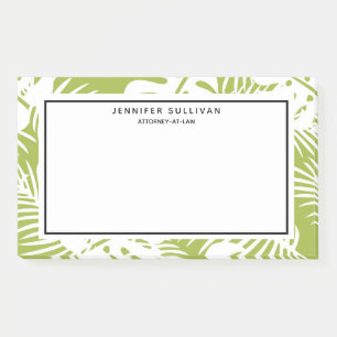 Post-it® Green Palm Feuille Rainforest Motif