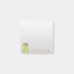 Post-it® Grenouille de dessin animé élégante et stylée
