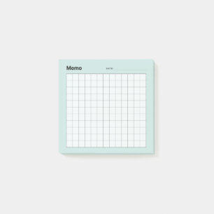Post-it® Grille de mémo simple minimale
