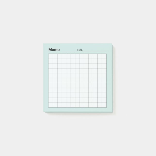 Post-it® Grille de mémo simple minimale (Devant)