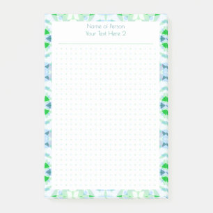 Post-it® Grille de points bleu vert personnalisé Étudiant P