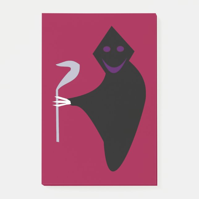 Post-it® Grim Reaper Halloween Poster il note Pad (Devant)