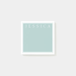 Post-it® gris clair ardoise   Votre nom