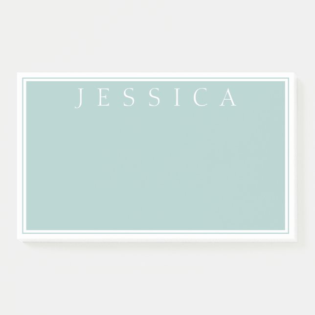 Post-it® gris clair ardoise | Votre nom (Devant)