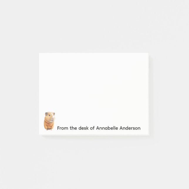 Post-it® Guinéen Cochon dans un pull orange (Devant)