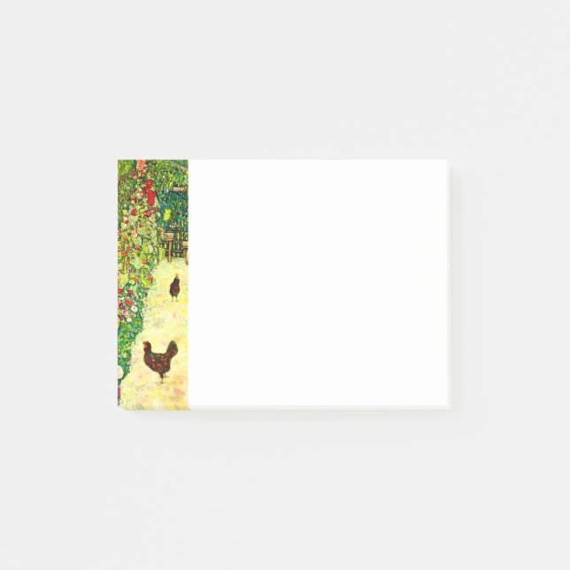 Post-it® Gustav Klimt Garden with Chickens (Devant)