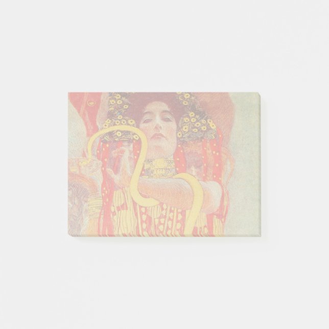 Post-it® Gustav Klimt Red Woman Gold Snake Peinture (Devant)