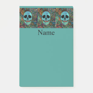 Post-it® Halloween Hippie Skull Thunder_cove