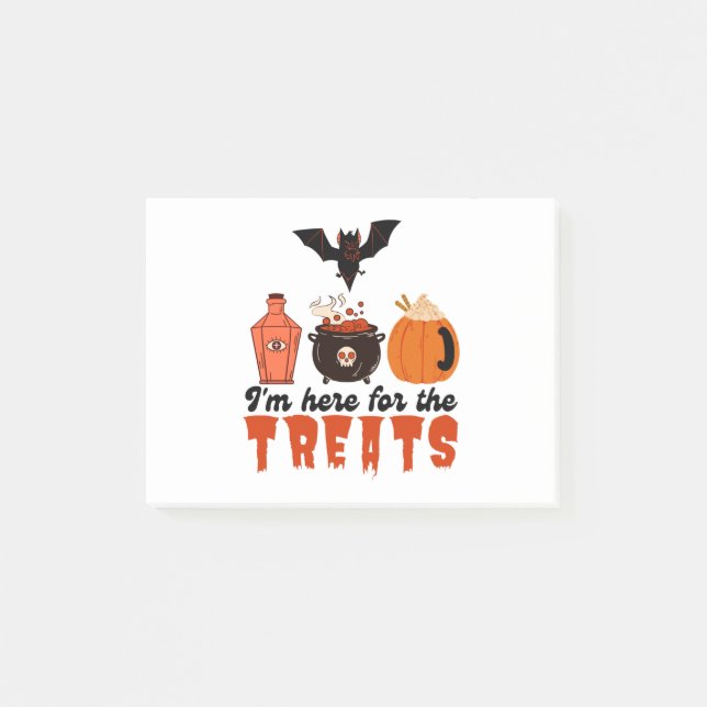 Post-it® Halloween Je suis ici pour les Soins (Devant)