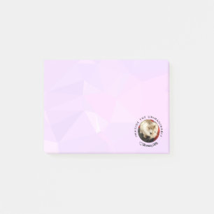 Post-it® HammyVille - Hamster mignon avec citation motivati