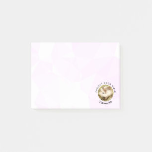 Post-it® HammyVille - Hamster mignon avec citation motivati