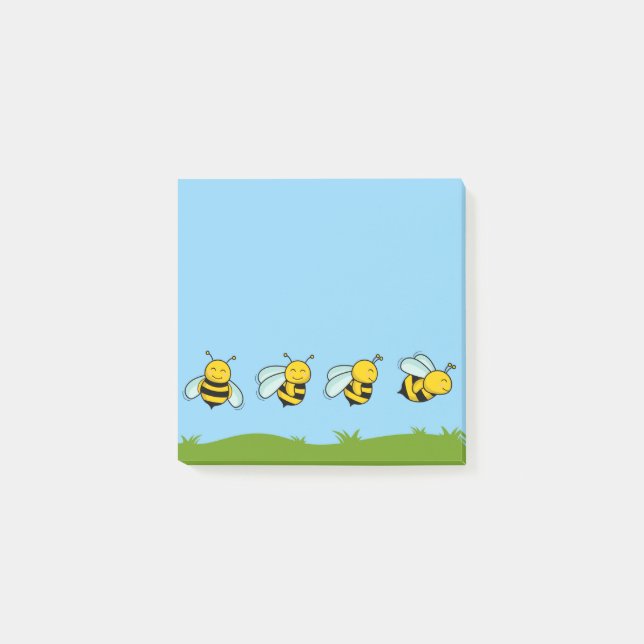 Post-it® Happy Bees Post-It Notes (Devant)