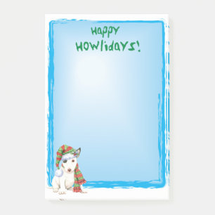 Post-it® Happy Howlidays Mini Bull Terrier