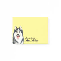 Happy Husky Notes personnalisées