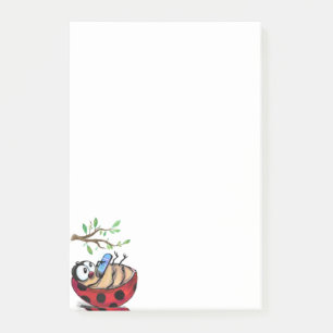 Post-it® Happy Ladybug Funny Publier ses notes