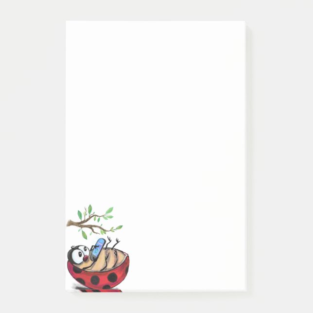 Post-it® Happy Ladybug Funny Publier ses notes (Devant)