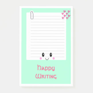 Post-it® Happy Notes Green : Kawaii Post -It Notes