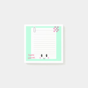 Post-it® Happy Notes Green : Kawaii Sticky Notes