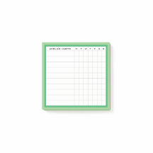 Happy Stripe Collection Habit Tracker en vert