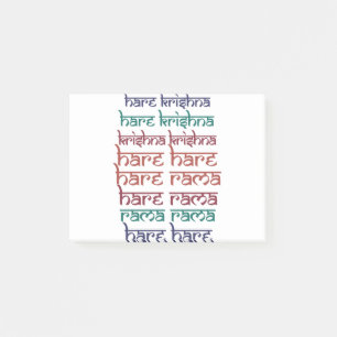 Post-it® Hare Krishna Hare Krishna Mantra Chantant l'hindou