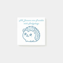 Hedgehog dream post it