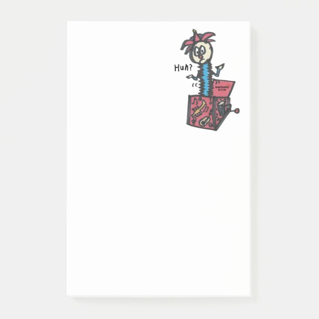 Post-it® Hein ? Notes de musique Jack-in-the-Box (Devant)