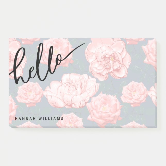 Post-it® HELLO Ajouter vos notes de nom (Devant)
