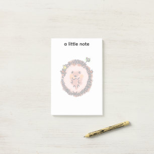 Post-it® Hérisson mignon dans les feuilles d'automne