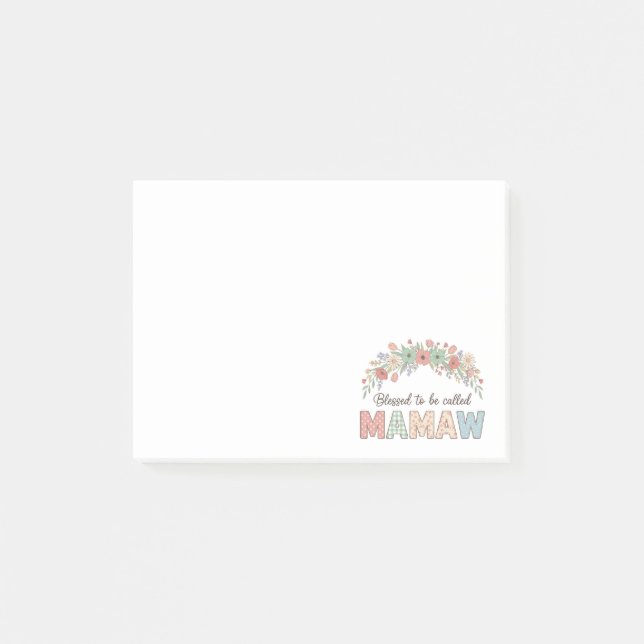 Post-it® Heureuse d'être appelée Mamaw (Devant)
