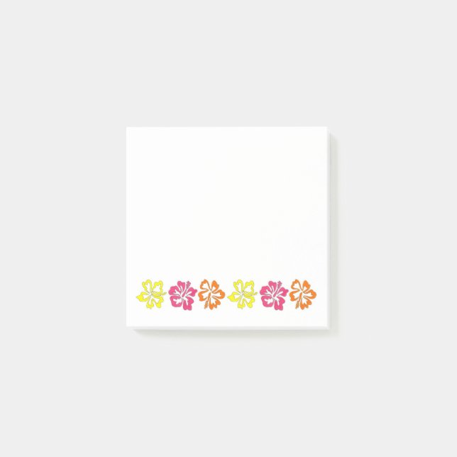 Post-it® Hibiscus Tropical Hawaïen Fleurs Florales Imprimer (Devant)