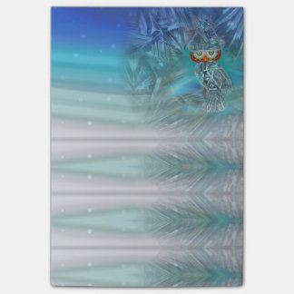 Post-it® Hibou cristallisé de mode d'hiver