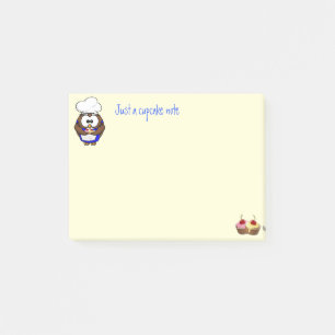 Post-it® hibou cuisinier de cupcake