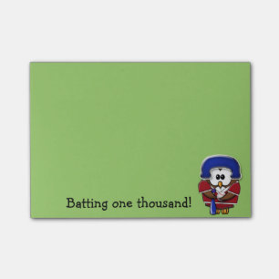 Post-it® hibou de joueur de baseball