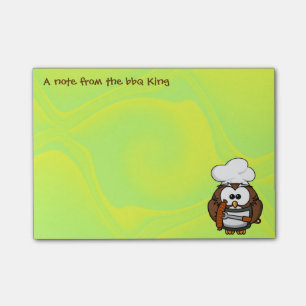 Post-it® hibou de roi de BBQ