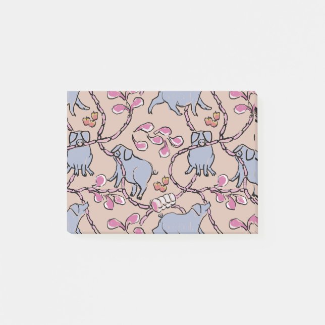 Post-it® Hilarié motif chinois vietnamien porc année P-it (Devant)