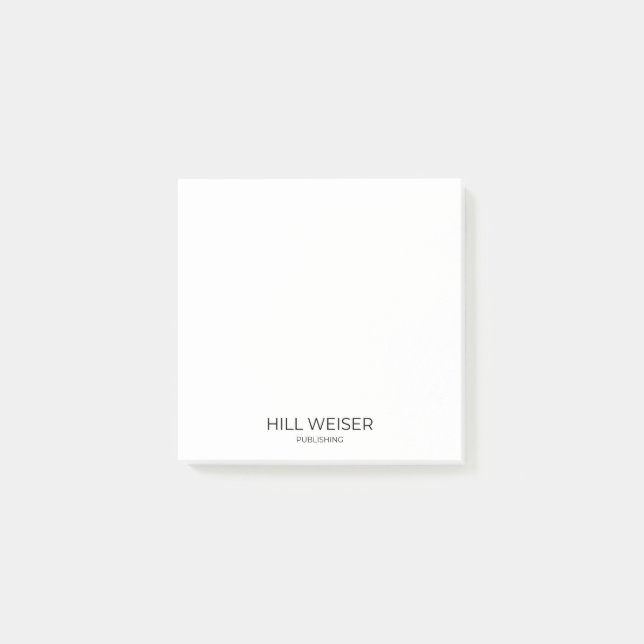 Post-it® Hill Weiser Publishing, 7,6 cm x 7,6 cm (Devant)