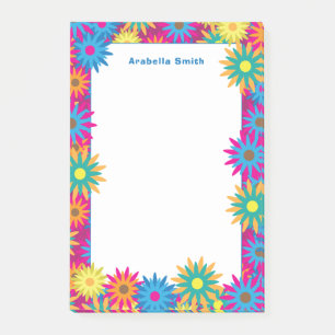 Post-it® Hippie au pouvoir des fleurs dans les années soixa