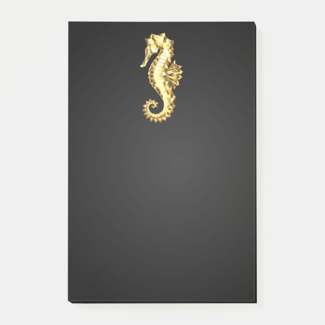 Post-it® Hippocampe Polygonal Or (Devant)