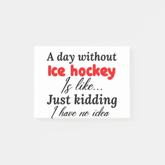 Post-it® hockey sur glace (Devant)