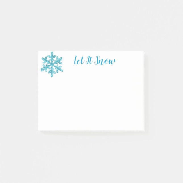 Post-it® Holiday Snowflake Post it Notes (Devant)