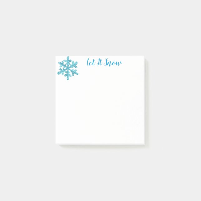 Post-it® Holiday Snowflake Post it Notes (Devant)