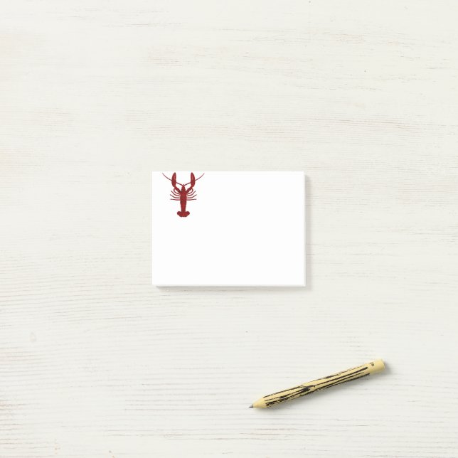 Post-it® Homard SIlhouette (Sur un bureau)