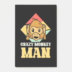 Post-it® Homme fou de singe