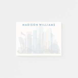 Post-it® Horizon de ville d'Abu Dhabi, Emirats Arabes Unis