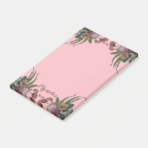 Post-it® Horloge Vintage avec Fleurs